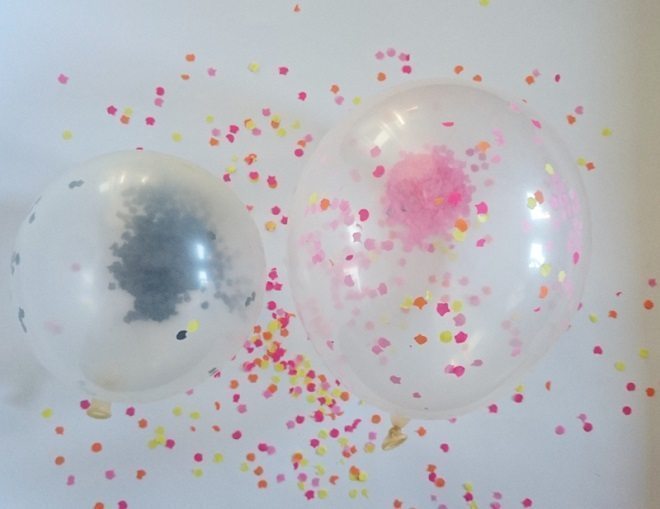 Balonnen met confetti - Gewoon leuk x 4